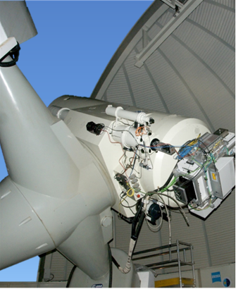  Fig. 1 - Cassegrain Adaptive Receive Optics Box at the 
1 m telescope of the ESA OGS